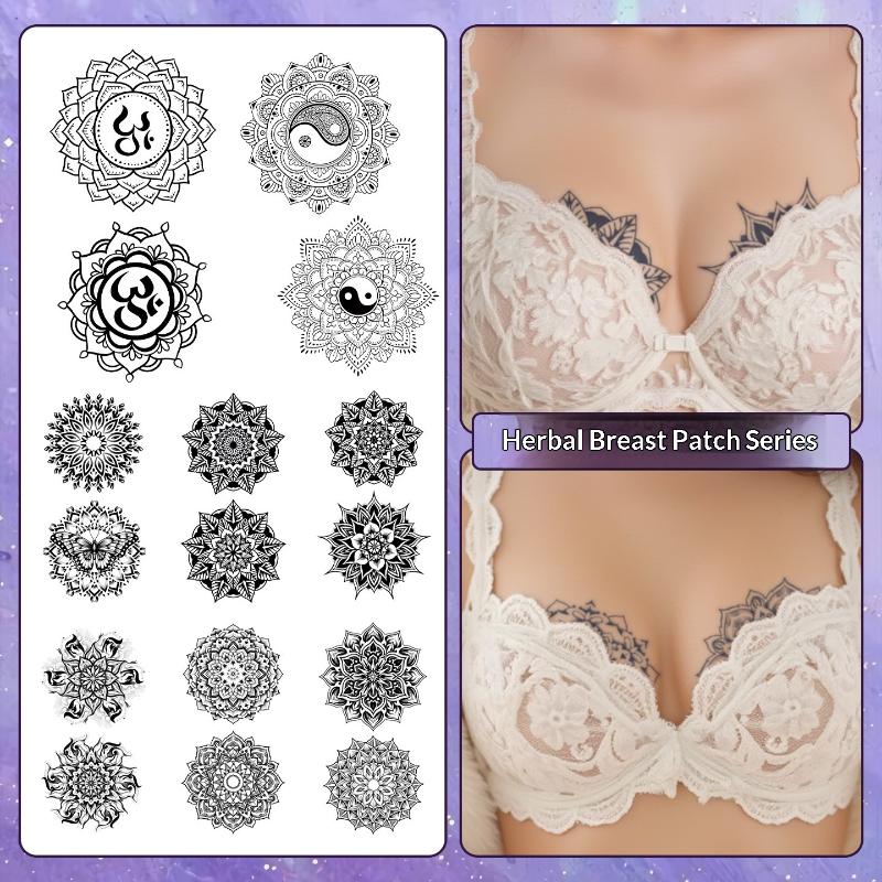 2/3/6/8 Sheets Datura Pattern  - Nipple Cover Pasties 评论和价格