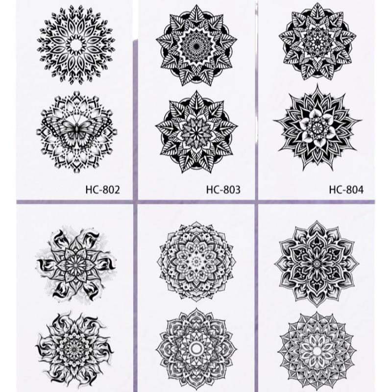 2/3/6/8 Sheets Datura Pattern  - Nipple Cover Pasties 评论和价格